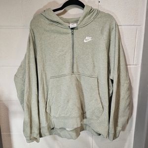 Womens Nike quarter zip Green XL hoodie